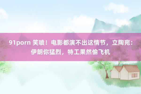 91porn 笑喷！电影都演不出这情节，立陶宛：伊朗你猛烈，特工果然偷飞机