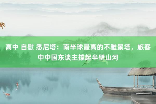 高中 自慰 悉尼塔：南半球最高的不雅景塔，旅客中中国东谈主撑起半壁山河