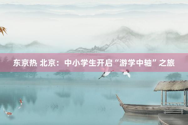 东京热 北京：中小学生开启“游学中轴”之旅