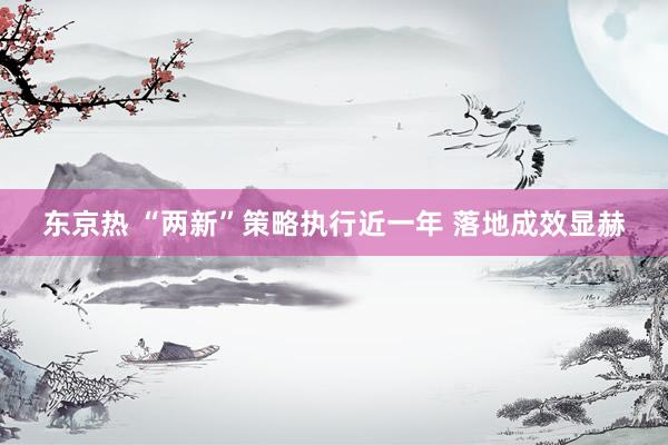 东京热 “两新”策略执行近一年 落地成效显赫