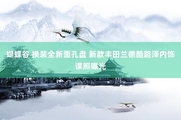 蝴蝶谷 换装全新面孔盘 新款丰田兰德酷路泽内饰谍照曝光