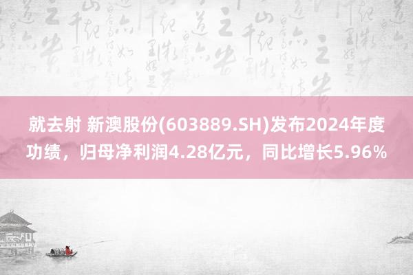就去射 新澳股份(603889.SH)发布2024年度功绩，归母净利润4.28亿元，同比增长5.96%