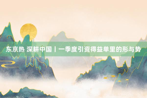 东京热 深耕中国丨一季度引资得益单里的形与势